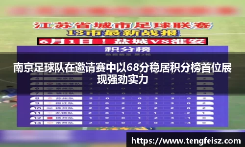 南京足球队在邀请赛中以68分稳居积分榜首位展现强劲实力